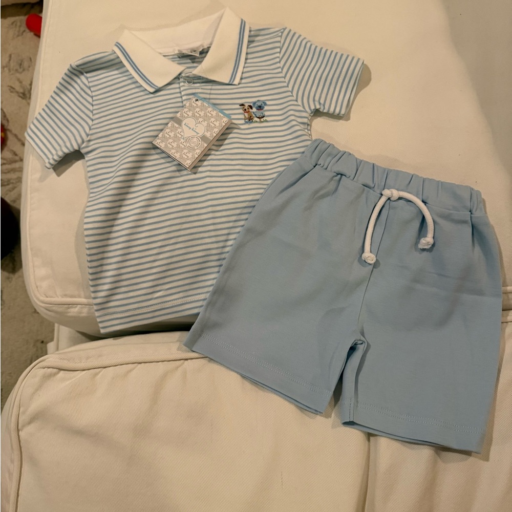 Kissy Kissy NWT Dog Bermuda Set